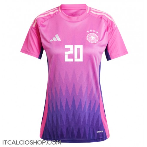 Germania Benjamin Henrichs #20 Seconda Maglia Femmina Europei 2024 Manica Corta